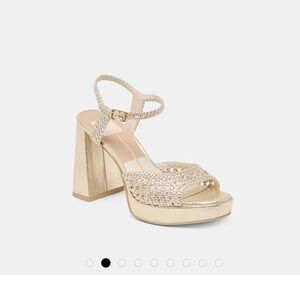 Dolce Vita Peyton Heels (in box) - Light Gold